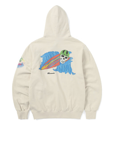 Surfing Skull Hoodie